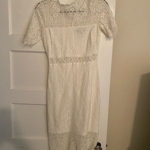 White lace dress